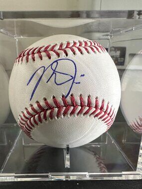 MIKE TROUT SIGNED LOS ANGELES ANGELS AUTOGRAPHED RAWLINGS BASEBALL W/HOL COA 856